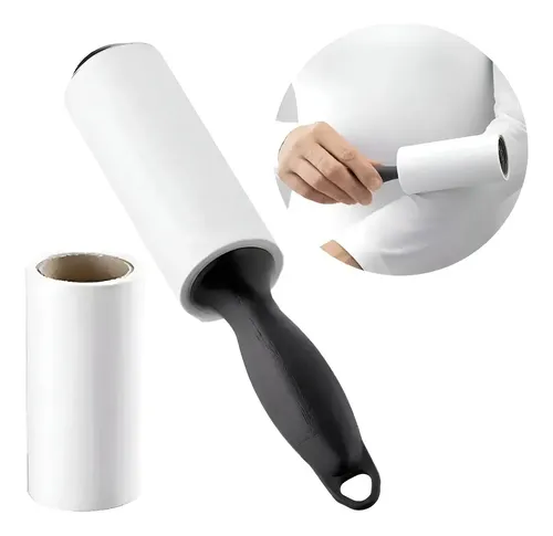 Rodillo Adhesivo Saca Pelo Pelusa Perro Gatos Ropa Traje Limpios Sofa Nuevo Blanco 60 Hojas Rebaratooo