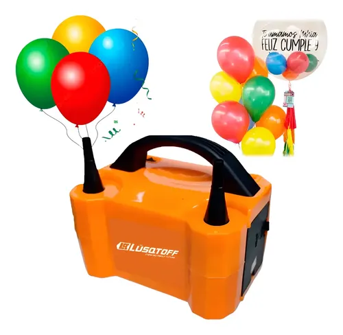 Inflador Electrico Doble De Globos Eventos + 2 Picos 220v