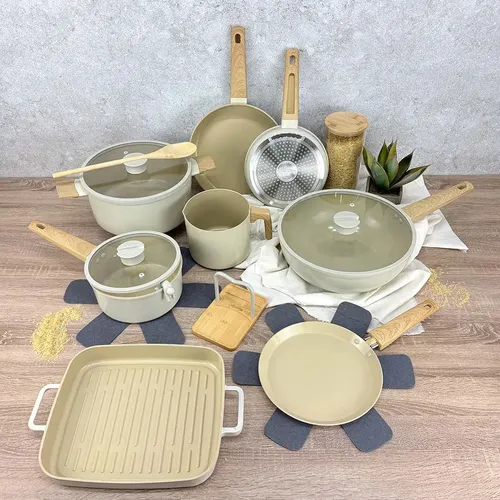Set 8 Piezas Juego De Ollas Antiadherente Hudson Induccion Harmony Har33 / Har01 / Har14 / Har20 / Har27 / Har29