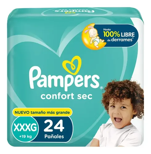 Pañal Pampers Confort Sec Xxxg 24 Unidades
