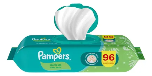 Toallitas Húmedas Pampers Aroma de Aloe Vera, 96 Unidades