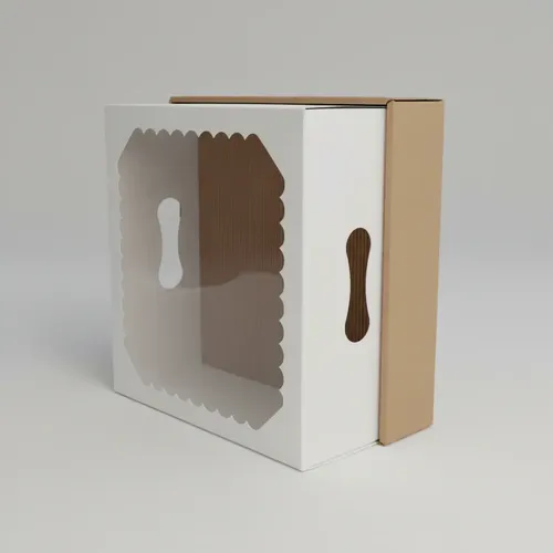 Cajas Para Desayuno Con Visor De 25x25x12. 25 Unidades