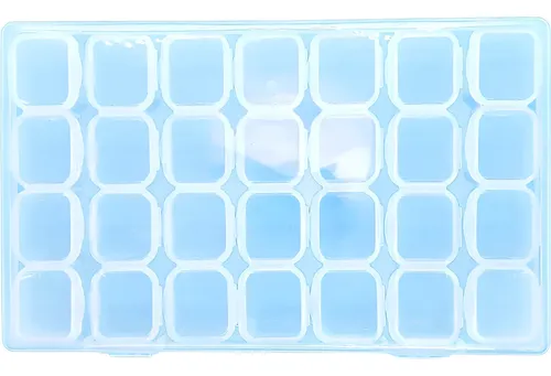 Caja Organizadora 28 Div . Guardas Dijes Uñas Esculpidas
