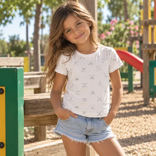 Remera Brillos Nena Foil Fiestas Niñas Manga Larga