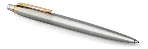 Boligrafo Parker Jotter Plateada Con Clip Dorado