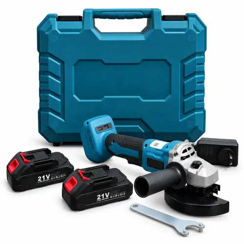 Amoladora Angular Inalambrica 115m 2 Baterias 21v Con Maletín Advenco