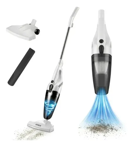 Aspiradora Mano 2 en 1 Vertical 600w Filtro Hepa Lavable Sin Bolsa Potente Hogar Pisos Alfombras Kit Accesorios Electrica Cable Largo Portat