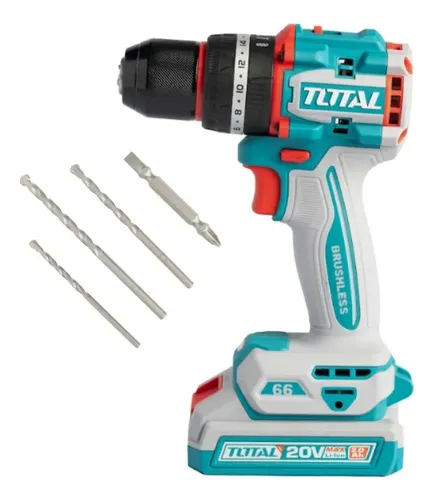 Taladro Percutor Inalámbrico 20v Brushless Total TIDLI206681