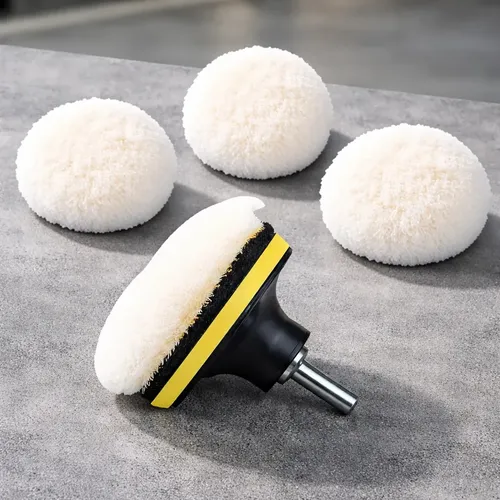 Pad Pulir Con Disco Adaptador Amoladora Taladro Con Perno Kit 3 Unidades Amoladora Taladro Newtek