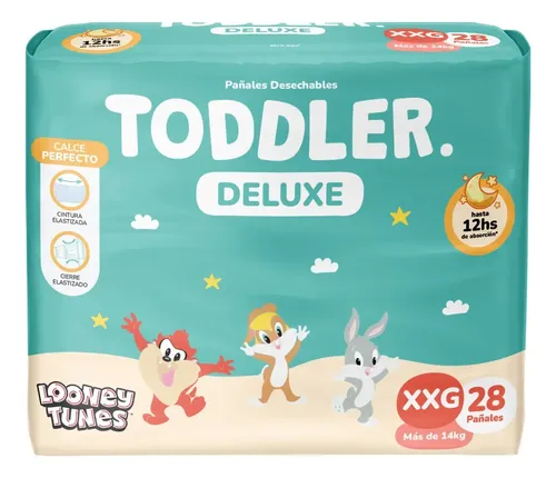 Pañales Toddler Deluxe XXG con 28 Unidades