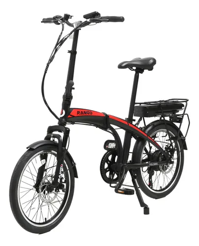 Bicicleta Eléctrica Plegable Rango Con Acelerador Aut50km Negro
