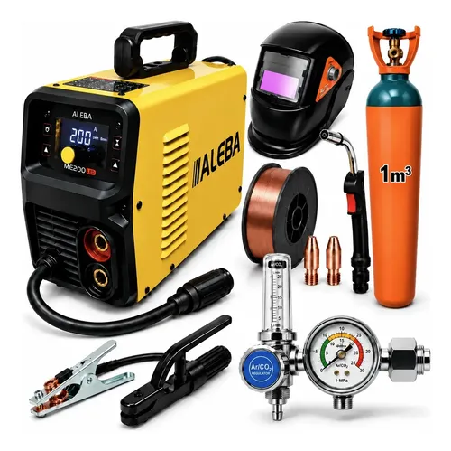 Soldadora Inverter Mig Mag/mma/tig 200amp 3 En 1 Aleba
