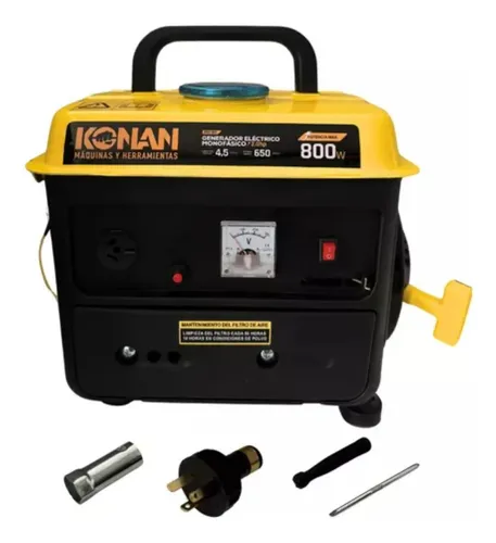 Generador Portatil Grupo Electrogeno Konan 800w 2hp 2t 220v